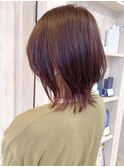 福山市美容室Caary ベリーピンク インナーカラー☆