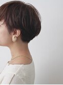 ミニウルフ/チェリーブラウン/ショート[自由が丘/パーマ］