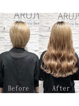 ARビューティー ギンザ(AR Beauty Ginza) キャラメルベージュ#シールエクステ#ゆるふわウェーブ#銀座