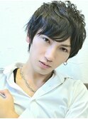 【Anne(諳)】メンズ斜めバングポイントパーマ【grande武蔵浦和】