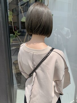 ヘアー アイス ルーチェ(HAIR ICI LUCE) オリーブグレージュボブ/落合