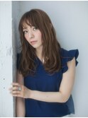 大人可愛い/ショコラアッシュ/ヘルシースタイル/ふんわりカール