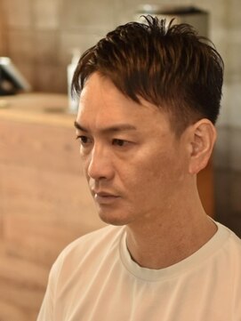 リム メンズヘア(LIM men's hair) 大人ショートアップバング【メンズカット/メンズヘア】