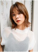 韓国風切りっぱなしボブ