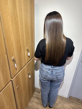 イオエ 梅田(ioe) ダブルカラー/大人ボブ/黒髪スタイル/髪質改善/縮毛矯正