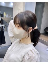 韓国レイヤー/韓国風/ボブ/髪質改善/黒髪/ブリーチなし〔池袋〕