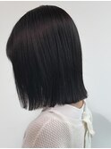 髪質改善ストレート切りっぱなしボブ