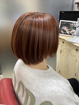 アルファ インタラクティブ エム フラワー(ALUFA interactive.M Flower) 大人可愛いアンブレラカラー小顔カットチェリーブラウン