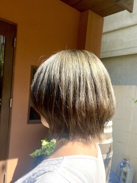 ココカラヘアー ニコ(cococara hair nico) ブリーチ/ダブルカラー/オリーブグレージュ/トリートメント