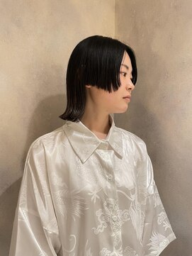 フェイス 石川町 (FACE) レイヤーカット×ウルフヘア×前髪なし×ボブ×横浜×20代