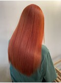 オレンジカラー/韓国/髪質改善/ブリーチ