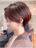 【小顔似合わせ】30代40代前髪あり丸みくびれショート8