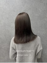 ライフイズ 磐田本店(Life is...)&nbsp;ミディアムヘア/グレージュカラー/透明感カラー