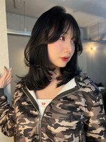 ボタン ハカタ(VOTAN hakata)&nbsp;【NAO】韓国ヘア/ミディアム/ブルーブラック