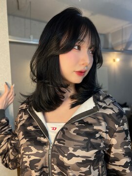 ボタン ハカタ(VOTAN hakata) 【NAO】韓国ヘア/ミディアム/ブルーブラック