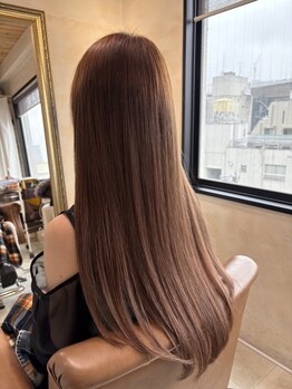 アンク クロス 吉祥寺店の写真/髪にツヤを取り戻すケアカラーで美しい髪を育てます！ヘアケアしながらオシャレしましょう！