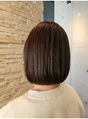 オリーブベージュカーキグレージュハイライトグラデーション