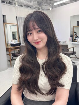 ハピネス 梅田茶屋町店(HAPPINESS) 韓国ヘア/レイヤー/顔周りカット/ブリーチなし/グレージュ
