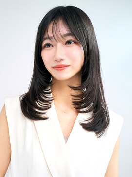 ロンドアンメゾン 原宿(Lond un Maison.) くびれヘア/アプリコットオレンジ/ハイライトカラー/ミディアム