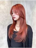 リン モアナバイヘッドライト 武蔵小杉2号店(lynn Moana by HEADLIGHT) lynn【武蔵小杉】#レイヤー#ハッシュカット#オレンジ