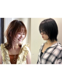【顔周りの印象UP】骨格に合わせたカットで小顔魅せ！常に最新のトレンドを反映！流行に敏感な人に◎