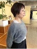 20代30代40代　オリーブグレー/小顔に見せるヘア