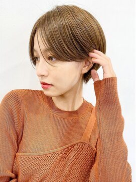 ショート/ハンサムショート/艶カラー/似合わせカット/髪質改善