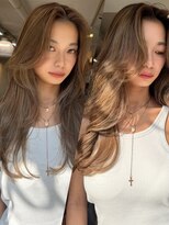 ピープル(people)&nbsp;ハイライトロングレイヤースタイル