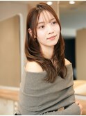 髪質改善＊ラテグレージュレイヤー＊美髪【Zinaセントラル銀座】