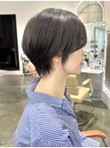 大人ショートカット丸みショートくびれショートボブ恵比寿