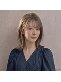 柔らかく透けるブリーチ無し《ライトオリーブベージュ》