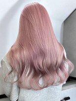 プネル(punel)&nbsp;原宿　ペールピンク ピンクベージュ　海外ヘア　ケアブリーチ2回