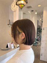 ジュエ ヘアー デザイン(Jue hair design)&nbsp;ナチュラルブラウン/フェイスフレーミング/インナーカラー/知立