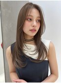 韓国ヘアハイレイヤーカット顔周りカット透明感カラー髪質改善