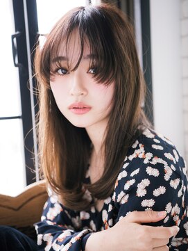 アニモフィオレンテ 春日部2号店(animo FIORENTE) animo春日部/ミルクティーピンクベージュ/くびれレイヤー/小顔i