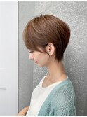 ナチュラルショート/ショートボブ/顔周り/30代40代50代