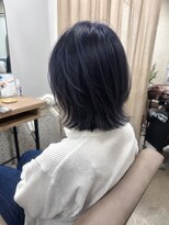 テーラヘアー 土浦店(TELA HAIR)&nbsp;【新生活！一時的に暗くなる】ネイビーブルー【TELA HAIR 土浦】