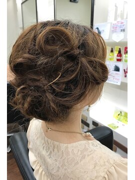 ヘアー アクト ルーム Hair Act room リボン風ヘアセット