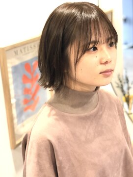 エカキラナ(eka kiranah) 外ハネミニボブ　メローマットカラー！