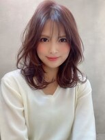 アグ ヘアー マナ 江南店(Agu hair mana) 《Agu hair》最旬ピンクカラー×大人ミディアムカール