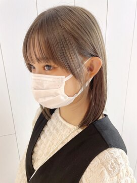 アイティーバイアルバム 藤沢店(IT by ALBUM) 顔まわりミディ_大人ガーリーチョコレートプリカール_ba418321