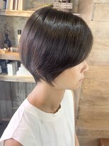 トレヘアー(tRe hair) ショート斜めバング 30代 40代 50代にも人気スタイル