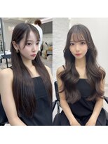 アフロートリノ(AFLOAT Leino) 大人可愛い韓国ヘア レイヤーカット くびれヘア 似合わせ#