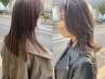 【透明感/垢ぬけ】カラー＋選べる3種のトリートメント　￥11000～
