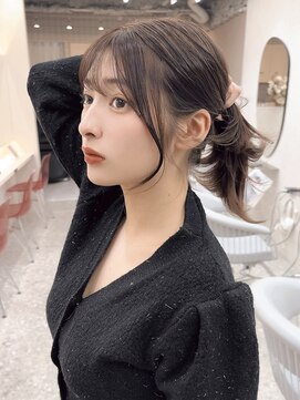 ラルムバイシー 新宿(LARME by Sea) 韓国風顔まわり×くびれヘア【新宿/髪質改善】おくれ毛.レイヤー