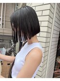 黒髪/グレーベージュ/髪質改善/ボブ