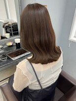 オズ 安積店(OZ)&nbsp;ダブルカラー外ハネボブインナーカラーハイライトケアブリーチ