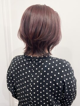 デザインカラー/レイヤーカット/ウェットヘア/オリーブベージュ