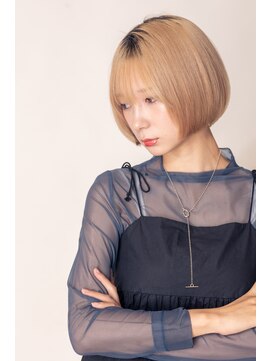 スノードロップ 荻窪(Snowdrop) イメチェン/ホワイトブロンド/外ハネボブ/美髪/荻窪/荻窪駅