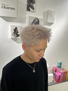 メンズサロン キング 高槻店(Men’s salon K!ng) 縮毛矯正髪質改善ハイライトレイヤーカット高槻美容室エクステ
